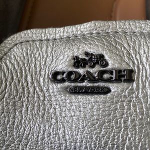 Women Coach Silver Loafer